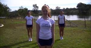 Cheer Chick Charlie – Video 21 – Learning jumps (at the farm)