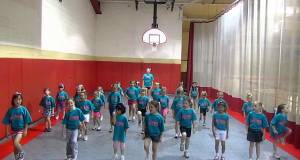 5-7 yr. old Kids Cheer Camp Dance Line 1