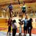 Barry University Cheerleading- Half of a Heel Stretch Pyramid