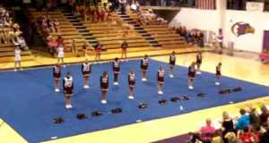 Cheerleading Competition Dancing to StarStruck And Boom Boom Pow