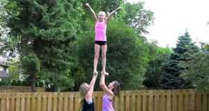 Really cool cheer stunts for beginners 2