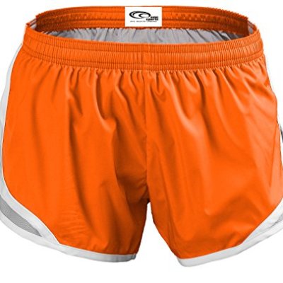 EMC Sports Momentum Shorts, Orange/Silver, Medium