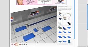 3D Gymnastics and Cheerleading Gym Design