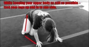Conditioning exercise for Cheerleaders: Plank Side-to-Side