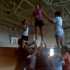 East High JV Cheerleading Squad Learning a Split Stunt