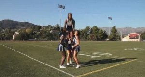 How to Do an Extension into a Cradle | Cheerleading