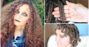 Zombie Cheerleader | Hair Pin Curls | Halloween Hairstyles
