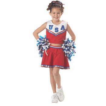 California Costumes Patriotic Cheerleader Child Costume