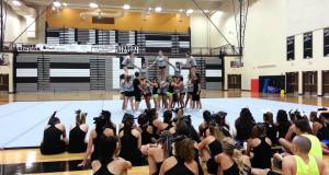 AHA varsity cheer Camp pyramid