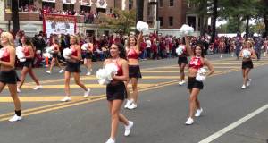 Alabama homecoming parade 2012: gymnastics, softball, cheerleaders, band