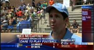 Ed McCaffrey Dare to Play/Dare to Cheer Camps for Children with Down syndrome