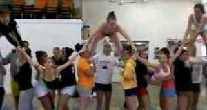 EFA cheerleading pyramid