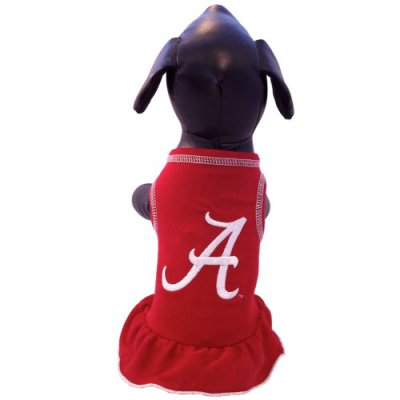 NCAA Alabama Crimson Tide Cheerleader Dog Dress (Team Color, Small)