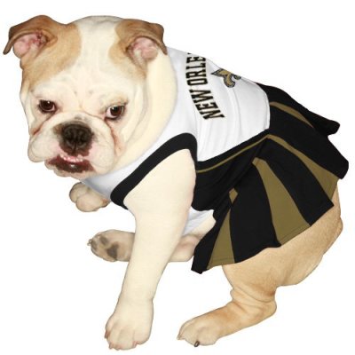 Pets First NFL New Orleans Saints Dog Cheerleader Dress, X-Small