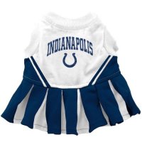 Pets First NFL Indianapolis Colts  Dog Cheerleader Dress, Small