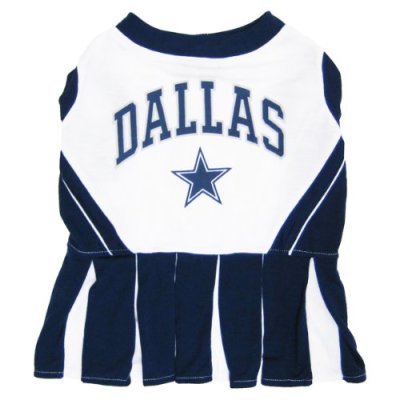 Pets First DAL-4007-MED NFL Dallas Cowboys Dog Cheerleader Dress, Medium