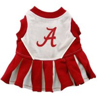 Pets First NCAA University of Alabama Crimson Tide Cheerleader Dog Outfit, Medium