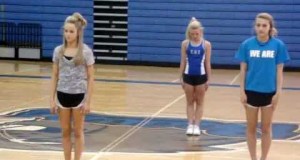 Cheer tryout dance
