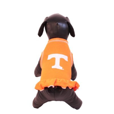 NCAA Tennessee Volunteers Cheerleader Dog Dress (Team Color, Large)