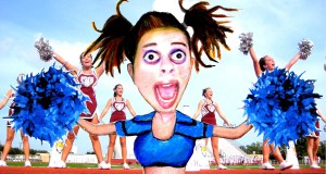 Psycho High School Cheerleader! Go Team Go! WHEEEEEW!