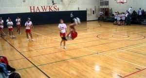 Memorial Middle School Cheerleading tumbling
