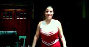 My cheerleading uniform and cheers
