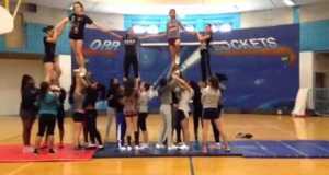 Orr middle school pyramid stunt cheerleader 2015