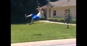 Front tuck off a long board into a pass #128076; #cheerleading #tumbling
