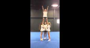 Advanced Cheerleading Stunt Progression: Cradle