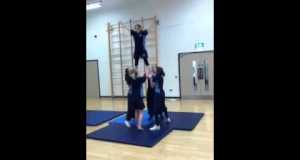 Cheerleading first ever lift:)