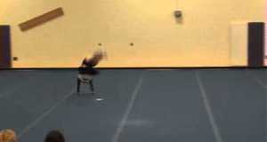 Keely Bouchard Knights Duel ems cheerleading tumbling contest