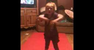 Kynlee Patterson 5 cheerleading gymnastics tumbling 4 years old