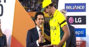 Sachin Tendulkar gets loudest cheer at MCG : WC 2015 AUS vs NZ
