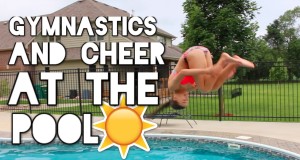 Cheer and Gymnastics at the Pool!