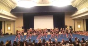 Foothill Varsity and JV Cheer Camp Routine @ AMP Camp 2015