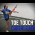 How to do a cheerleading toe touch